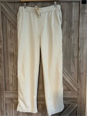 Mavi 100% Cotton Drawstring Casual Pants - Beige/Cream - Size Medium